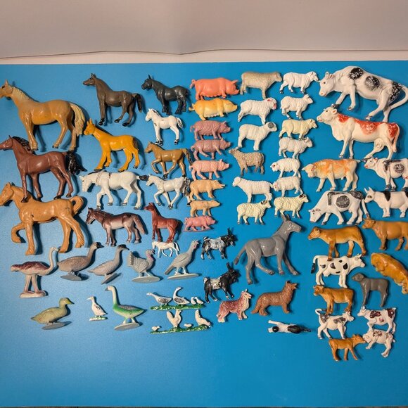 Toy Farm Animals Bundle 66 pieces - Picture 2 of 16
